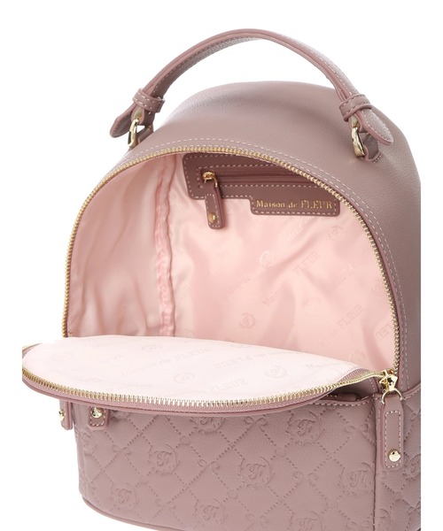 Maison de FLEUR（メゾンドフルール）の「EC限定カラーモノグラムリュック（バックパック/リュック・レディース・ピンク系その他3・FREE）」の9枚目の写真