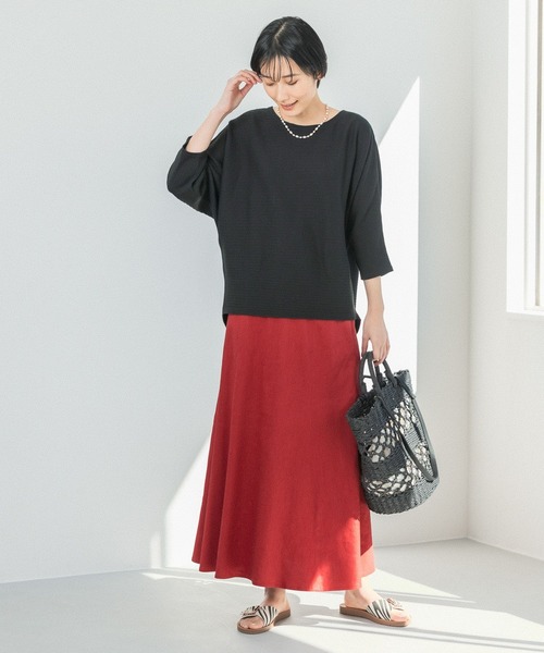 LEPSIM(レプシィム)の「ペーパースカシガラBAG 264296(トートバッグ・レディース・ベージュ/ピンク/ブラック・ONE SIZE)」の5枚目の写真