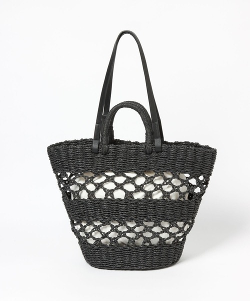 LEPSIM(レプシィム)の「ペーパースカシガラBAG 264296(トートバッグ・レディース・ベージュ/ピンク/ブラック・ONE SIZE)」の13枚目の写真