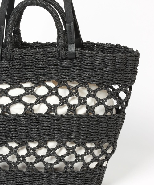 LEPSIM(レプシィム)の「ペーパースカシガラBAG 264296(トートバッグ・レディース・ベージュ/ピンク/ブラック・ONE SIZE)」の15枚目の写真