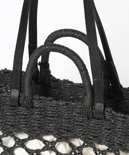 LEPSIM(レプシィム)の「ペーパースカシガラBAG 264296(トートバッグ・レディース・ベージュ/ピンク/ブラック・ONE SIZE)」の18枚目の写真