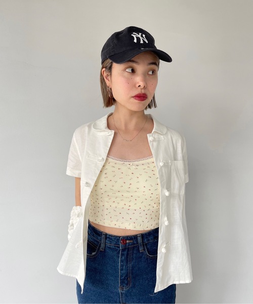 SANSeLF（サンセルフ）の「【SANSeLF】petite flower camisole sany22s002（キャミソール・レディース・ホワイト/ライトイエロー・FREE）」の10枚目の写真