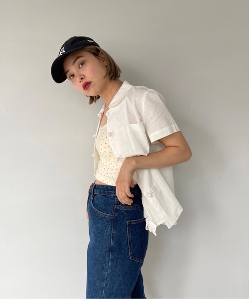 SANSeLF（サンセルフ）の「【SANSeLF】petite flower camisole sany22s002（キャミソール・レディース・ホワイト/ライトイエロー・FREE）」の12枚目の写真