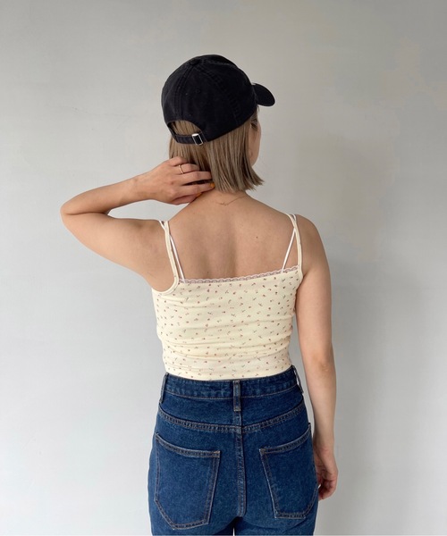 SANSeLF（サンセルフ）の「【SANSeLF】petite flower camisole sany22s002（キャミソール・レディース・ホワイト/ライトイエロー・FREE）」の8枚目の写真