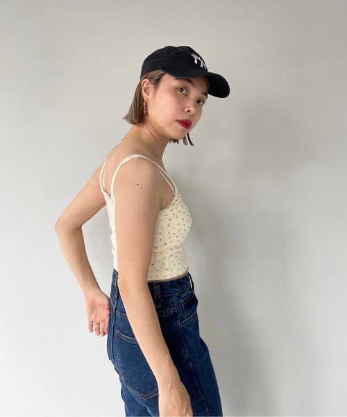 SANSeLF（サンセルフ）の「【SANSeLF】petite flower camisole sany22s002（キャミソール・レディース・ホワイト/ライトイエロー・FREE）」の9枚目の写真