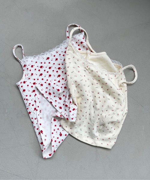 SANSeLF（サンセルフ）の「【SANSeLF】petite flower camisole sany22s002（キャミソール・レディース・ホワイト/ライトイエロー・FREE）」の13枚目の写真