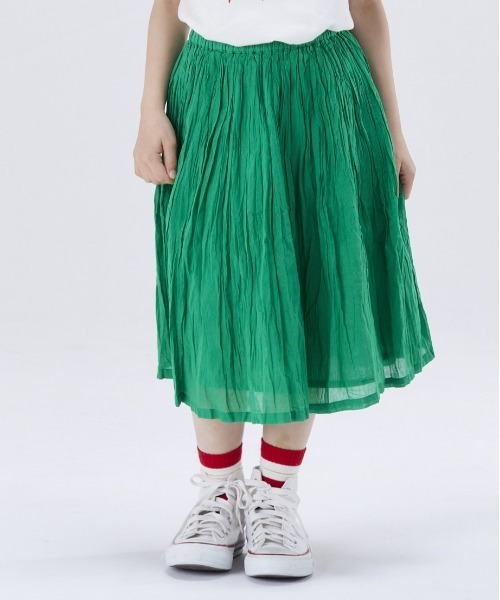 Life Support Products（ライフサポートプロダクツ）の「クリンクルスカート（80～160cm）（スカート・キッズ・ブラック/オレンジ/グリーン/ロイヤルブルー・90/100/110/120/80/130/95/140/150/160）」の7枚目の写真