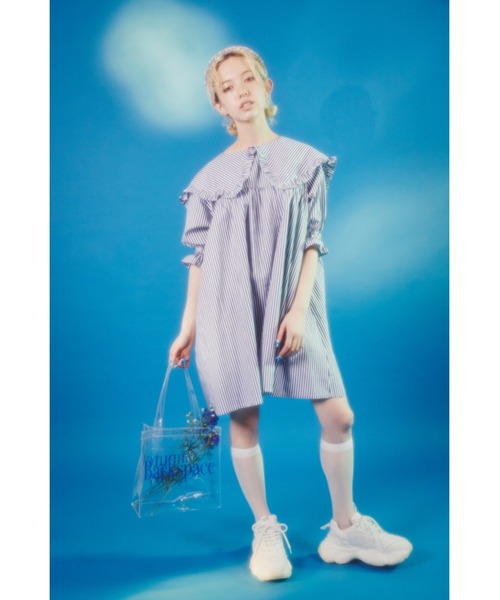 WC（ダブル シー）の「カラーロゴクリアバッグ（ショルダーバッグ・レディース・ブルー/ピンク/グリーン・FREE）」の8枚目の写真