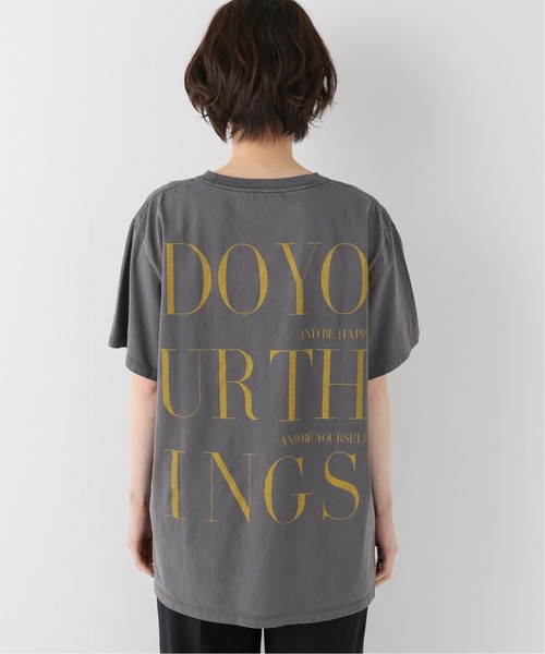 plage（プラージュ）の「DO YOUR THINGS Tシャツ◆（Tシャツ/カットソー・レディース・チャコールグレー/ホワイト・FREE）」の8枚目の写真