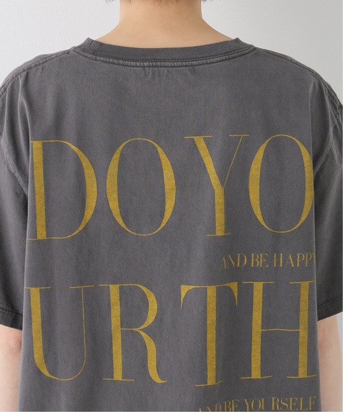 plage（プラージュ）の「DO YOUR THINGS Tシャツ◆（Tシャツ/カットソー・レディース・チャコールグレー/ホワイト・FREE）」の11枚目の写真