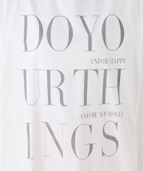 plage（プラージュ）の「DO YOUR THINGS Tシャツ◆（Tシャツ/カットソー・レディース・チャコールグレー/ホワイト・FREE）」の15枚目の写真