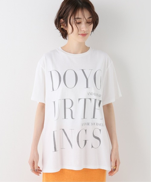 plage（プラージュ）の「DO YOUR THINGS Tシャツ◆（Tシャツ/カットソー・レディース・チャコールグレー/ホワイト・FREE）」の19枚目の写真