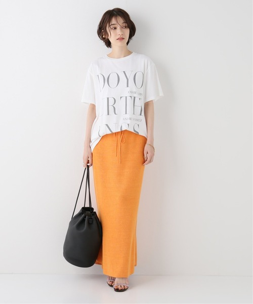 plage（プラージュ）の「DO YOUR THINGS Tシャツ◆（Tシャツ/カットソー・レディース・チャコールグレー/ホワイト・FREE）」の5枚目の写真