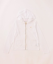 kate spade new york kids（ケイトスペードニューヨーク）の「ガールズ ストライプバーンアウトジップアップパーカ（パーカー）」