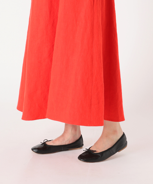 IENA LA BOUCLE（イエナラブークル）の「IENA LA BOUCLE C/ラミーキャンバスラッフルワンピース（ワンピース・レディース・ブラック/レッド/グリーン・FREE）」の15枚目の写真