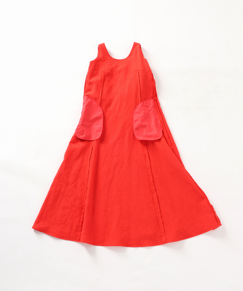 IENA LA BOUCLE（イエナラブークル）の「IENA LA BOUCLE C/ラミーキャンバスラッフルワンピース（ワンピース・レディース・ブラック/レッド/グリーン・FREE）」の17枚目の写真