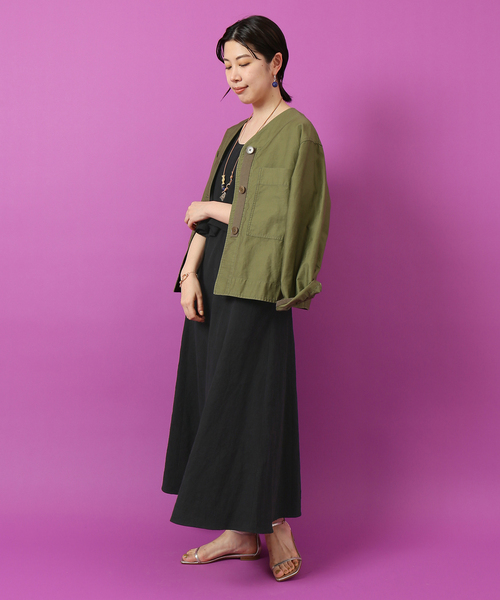 iena la boucle ラッフルヘムチュニックキャミワンピース LA BOUCLE｜一枚でスタイリングを完成させる新作の着映え