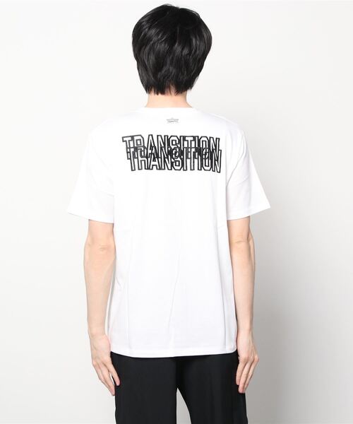 qwerty(クワーティ)の「QWERTY (クワーティ)Transition Embroidery SS TEE(Tシャツ/カットソー・メンズ・ホワイト/ブラック・MEDIUM/LARGE/X-LARGE)」の1枚目の写真
