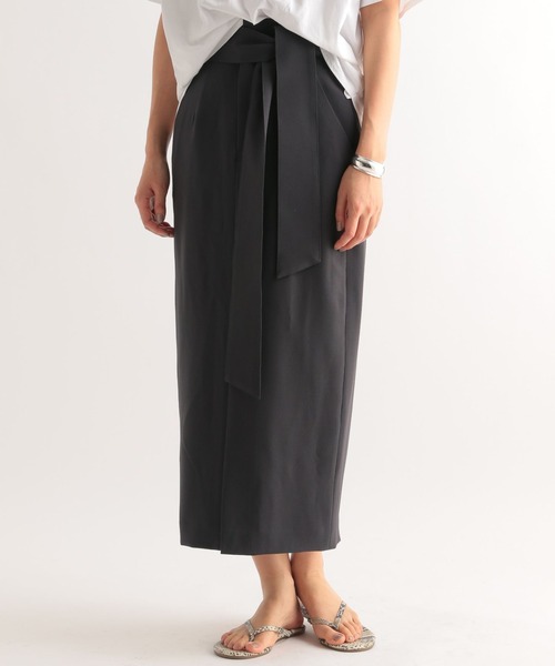 BABYLONE（バビロン）の「BABYLONE / ベルト付きタイトスカート（スカート・レディース・ブルー系その他/ライトベージュ・36inch/38inch）」の2枚目の写真