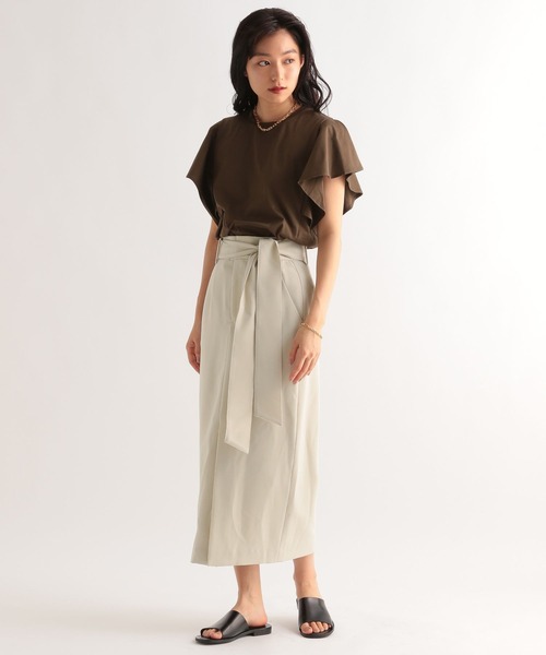 BABYLONE（バビロン）の「BABYLONE / ベルト付きタイトスカート（スカート・レディース・ブルー系その他/ライトベージュ・36inch/38inch）」の9枚目の写真