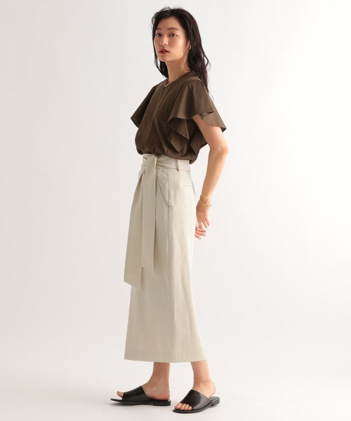 BABYLONE（バビロン）の「BABYLONE / ベルト付きタイトスカート（スカート・レディース・ブルー系その他/ライトベージュ・36inch/38inch）」の10枚目の写真