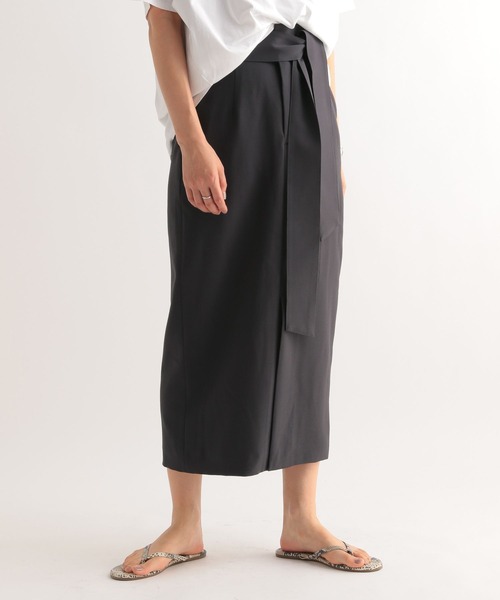 BABYLONE（バビロン）の「BABYLONE / ベルト付きタイトスカート（スカート・レディース・ブルー系その他/ライトベージュ・36inch/38inch）」の8枚目の写真