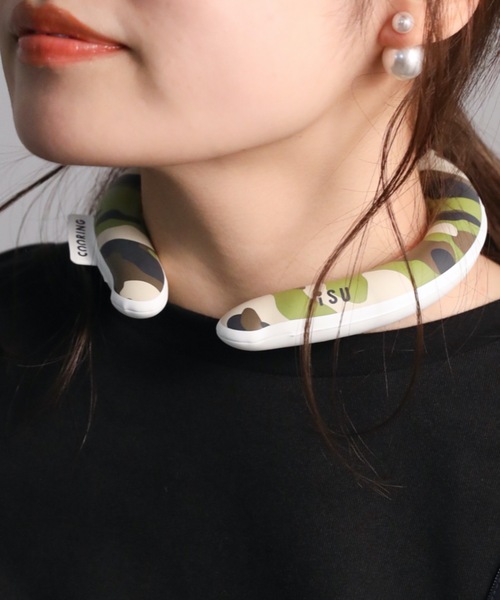 ap retro（アプレトロ）の「ISU COORING(アイス クーリング ) クーリングネックチューブ(キッズ）28℃（アウトドアグッズ・キッズ・チェック/ドット/カモフラージュ/ライム/ライトピンク/A・SMALL）」の15枚目の写真