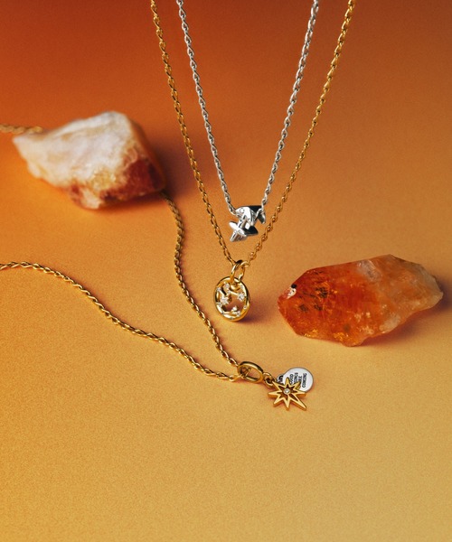 PANDORA パンドラネックレス　チャーム925＆14k PANDORA（パンドラ） ネックレス Pandora Moments スタッディド