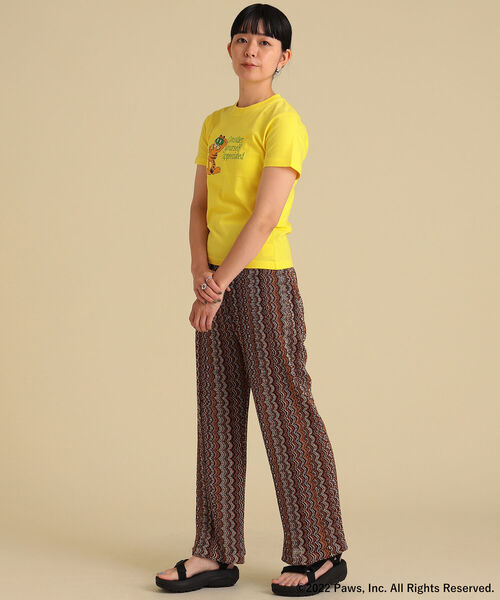 Ray BEAMS（レイビームス）の「GARFIELD × Ray BEAMS / 別注 mini Tシャツ（Tシャツ/カットソー・レディース・イエロー/ブラック/ホワイト・ONE SIZE）」の5枚目の写真