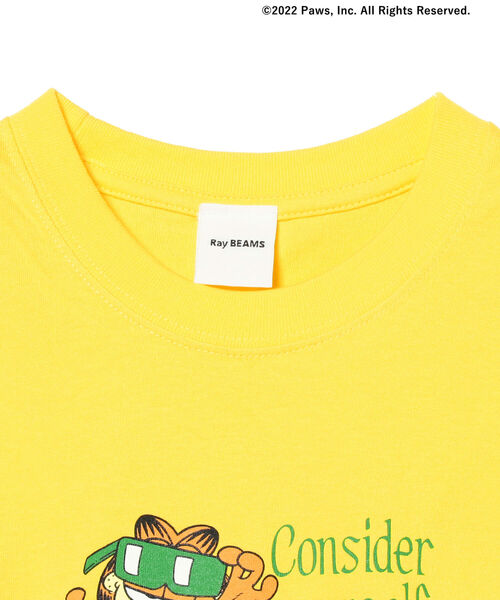 Ray BEAMS（レイビームス）の「GARFIELD × Ray BEAMS / 別注 mini Tシャツ（Tシャツ/カットソー・レディース・イエロー/ブラック/ホワイト・ONE SIZE）」の13枚目の写真