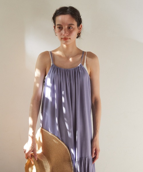 Lina La Mer リナラメール La ギャザースリットワンピース Lina La ワンピース ドレス Dress ワンピース ドレス ドレス