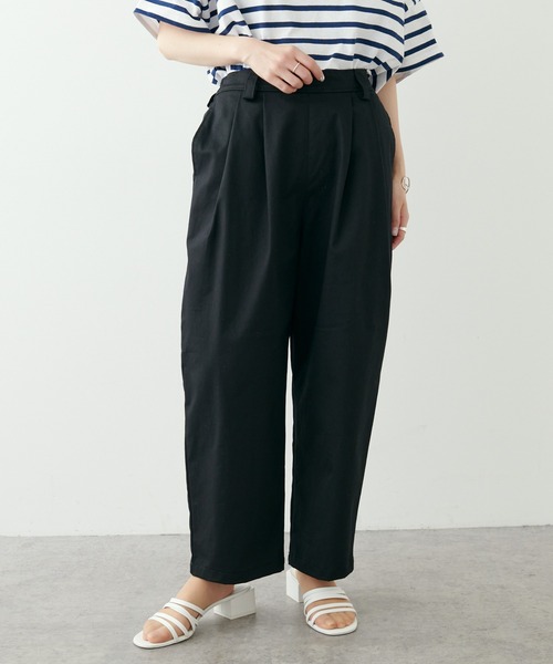 PUAL CE CIN(ピュアルセシン)の「JAPAN MADE チノストレッチパンツ(その他パンツ・レディース・ブラック/ベージュ/グレー/オフホワイト/オレンジ・FREE)」の3枚目の写真