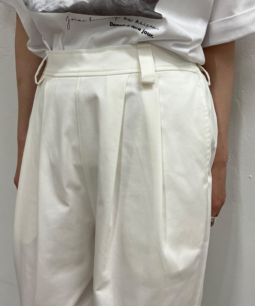 PUAL CE CIN(ピュアルセシン)の「JAPAN MADE チノストレッチパンツ(その他パンツ・レディース・ブラック/ベージュ/グレー/オフホワイト/オレンジ・FREE)」の8枚目の写真