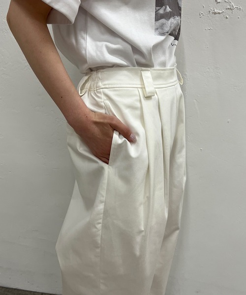 PUAL CE CIN(ピュアルセシン)の「JAPAN MADE チノストレッチパンツ(その他パンツ・レディース・ブラック/ベージュ/グレー/オフホワイト/オレンジ・FREE)」の10枚目の写真