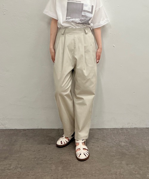 PUAL CE CIN(ピュアルセシン)の「JAPAN MADE チノストレッチパンツ(その他パンツ・レディース・ブラック/ベージュ/グレー/オフホワイト/オレンジ・FREE)」の19枚目の写真