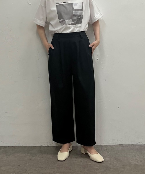 PUAL CE CIN(ピュアルセシン)の「JAPAN MADE チノストレッチパンツ(その他パンツ・レディース・ブラック/ベージュ/グレー/オフホワイト/オレンジ・FREE)」の9枚目の写真