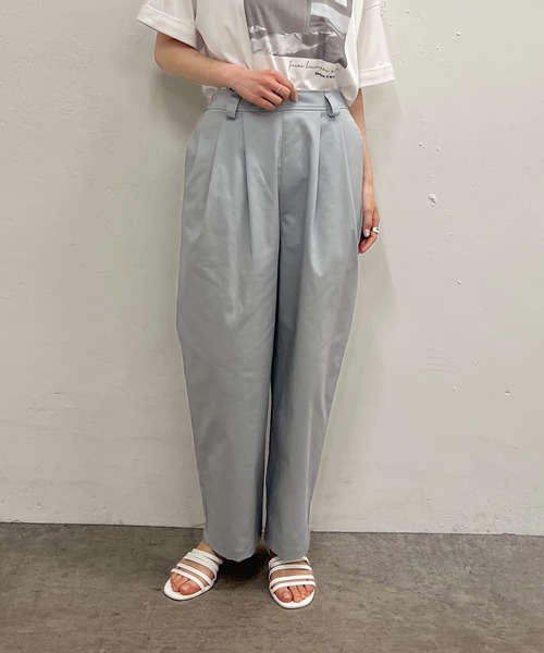 PUAL CE CIN(ピュアルセシン)の「JAPAN MADE チノストレッチパンツ(その他パンツ・レディース・ブラック/ベージュ/グレー/オフホワイト/オレンジ・FREE)」の21枚目の写真