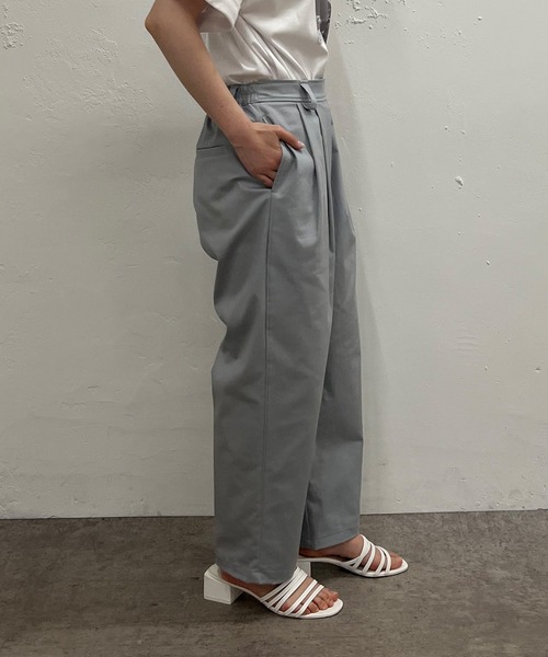 PUAL CE CIN(ピュアルセシン)の「JAPAN MADE チノストレッチパンツ(その他パンツ・レディース・ブラック/ベージュ/グレー/オフホワイト/オレンジ・FREE)」の22枚目の写真