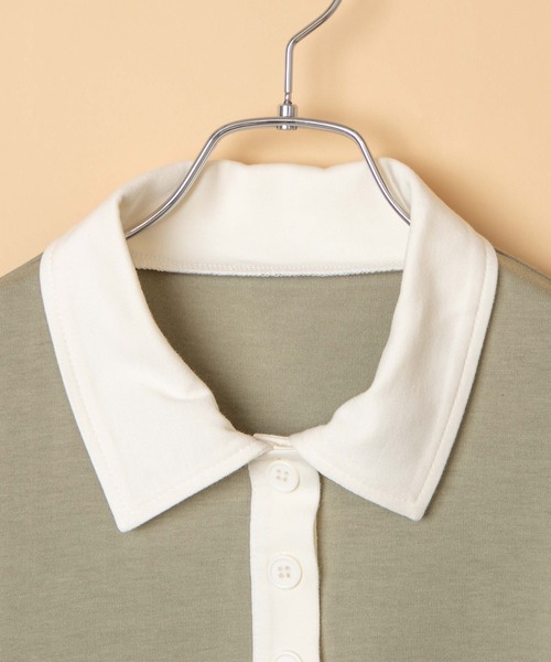 WEGO(ウィゴー)の「WEGO/ルーズシルエットポロTシャツ(ポロシャツ・レディース・ブラウン/カーキ・FREE)」の11枚目の写真