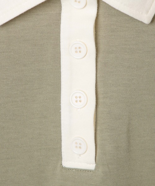 WEGO(ウィゴー)の「WEGO/ルーズシルエットポロTシャツ(ポロシャツ・レディース・ブラウン/カーキ・FREE)」の22枚目の写真