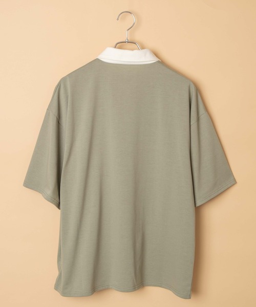 WEGO(ウィゴー)の「WEGO/ルーズシルエットポロTシャツ(ポロシャツ・レディース・ブラウン/カーキ・FREE)」の12枚目の写真