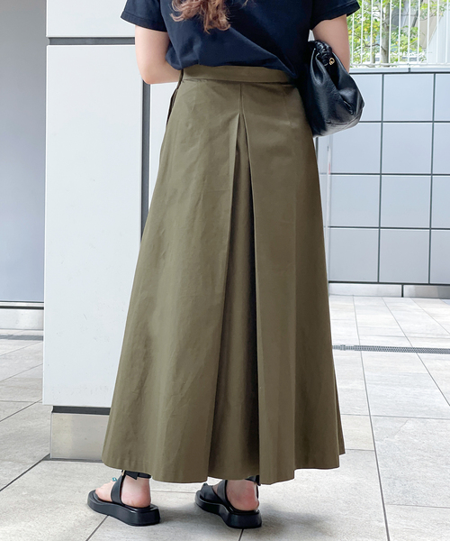 AP STUDIO（エーピーストゥディオ）の「SCENTOF ポプリンタックスカート（スカート・レディース・カーキ/ベージュ・36/38/40）」の3枚目の写真