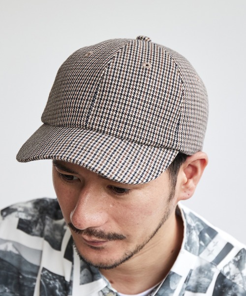 UNION STATION（ユニオンステーション）の「チェック柄ショートキャップ（キャップ・メンズ・ブラック系その他/ベージュ系その他・FREE）」の2枚目の写真