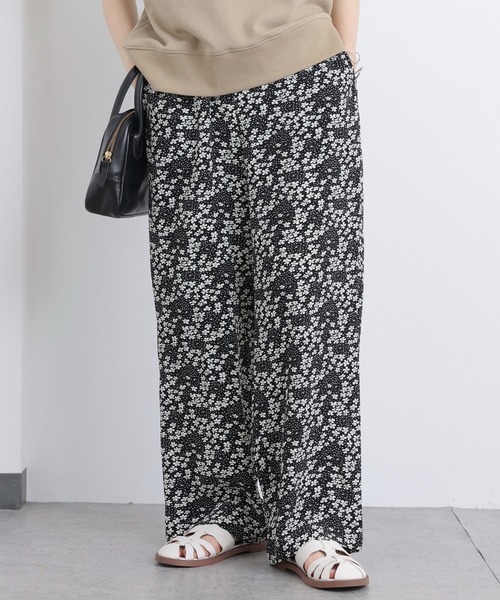 PUAL CE CIN（ピュアルセシン）の「花柄プリントパンツ（その他パンツ・レディース・ブラック/ベージュ/アイボリー・FREE）」の19枚目の写真