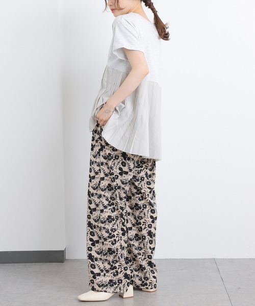 PUAL CE CIN（ピュアルセシン）の「花柄プリントパンツ（その他パンツ・レディース・ブラック/ベージュ/アイボリー・FREE）」の17枚目の写真