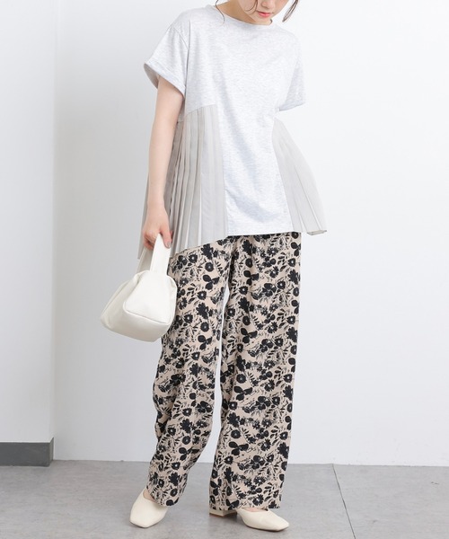 PUAL CE CIN（ピュアルセシン）の「花柄プリントパンツ（その他パンツ・レディース・ブラック/ベージュ/アイボリー・FREE）」の16枚目の写真