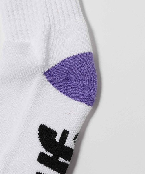 HUF(ハフ)の「HUF/ハフ GREEN BUDDY ATHLETIC SOCK ソックス(ソックス/靴下・メンズ・ホワイト×グリーン/ホワイト×パープル・ONESIZE)」の22枚目の写真