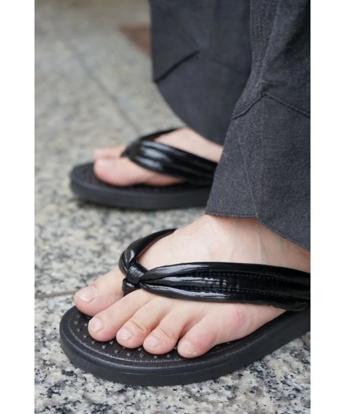 乱痴気(ランチキ)の「【LUCKY BELL】school sandal(サンダル・メンズ・ブラック・4/6/5/7)」の16枚目の写真