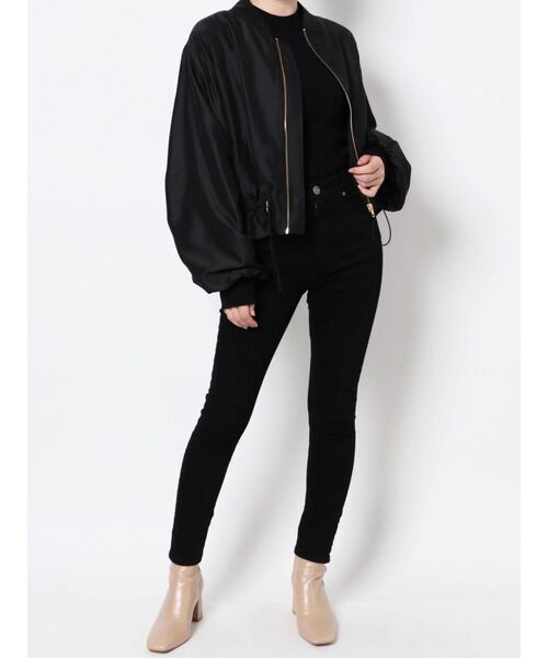 LAGUNAMOON（ラグナムーン）の「ヘムドロストボリュームショートブルゾン（ブルゾン・レディース・ブラック/モカ・FREE）」の20枚目の写真