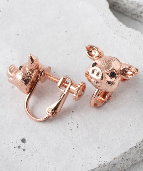 gargle（ガーグル）の「【日本製】アニマルモチーフ イヤリング（イヤリング・レディース・ブラック/ゴールド/ブロンズ/シルバー系その他/ピンクゴールド/ゴールド系その他/アンティークシルバー/シルバー系その他2・FREE）」の7枚目の写真